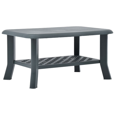 Coffee Table Green 90x60x46 cm Plastic 48794