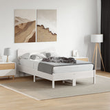 Headboard White 120 cm Solid Wood Pine 844786