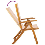 7 Piece Garden Dining Set Solid Wood Acacia and Textilene 3279276