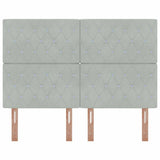Headboard with Headboard Light Grey 160 cm Faux Leather 3337764