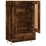 Highboard Smoked Oak 69.5x31x115 cm Engineered Wood 830321