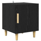 Bedside Cabinet 2 pcs Black Oak 40 x 40 x 50 cm Engineered Wood 880606