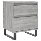 Bedside Cabinets 2 pcs Grey Sonoma 40x35x50 cm Engineered Wood 830697