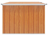 Outdoor Storage Box Galvanised Steel 171 x 99 x 93 cm Wood-like 42039107