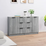 Sideboards 2 pcs Grey Sonoma 60x30x70 cm Engineered Wood 3115794