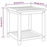 ZNTS Side Table Solid Acacia Wood 45x45x45 cm 44128