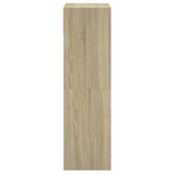 Shoe Cabinet Sonoma Oak 60x34x116 cm Engineered Wood 840017