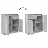 Sideboard with Drawer Grey Sonoma 71x35x84 cm Engineered Wood 861594