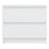 Bed Cabinet White 50x39x43.5 cm Engineered Wood 806193