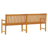 Garden benches 1-Seater 219 x 55.5 x 90 cm Solid Acacia Wood 316613