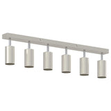 Ceiling Spotlight with Spotlights Nickel 73 x 6 x 16 cm Metal 4108205