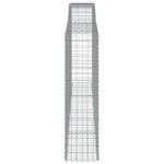 Arched Gabion Baskets 3 pcs 400x50x180/200 cm Galvanised Iron 3147049