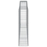 Arched Gabion Baskets 3 pcs 400x50x180/200 cm Galvanised Iron 3147049