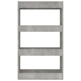Book Cabinet/Room Divider Concrete Grey 60x30x103 cm Engineered Wood 811659