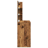 Dressing Table with LED Old Wood 60x40x140 cm 856999