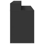 Desk with LED Lights Black 120x55x91 cm Engineered Wood 3309412