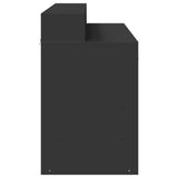 Desk with LED Lights Black 120x55x91 cm Engineered Wood 3309412