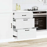 Kitchen Base Cabinet "Kalmar" White Engineered Wood 854279
