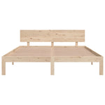 Bed Frame without Mattress Solid Wood Pine 160x200cm 810505