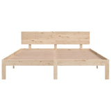Bed Frame without Mattress Solid Wood Pine 160x200cm 810505