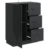 Sideboard with Drawer Black 66 x 34.5 x 87 cm Engineered Wood 895316