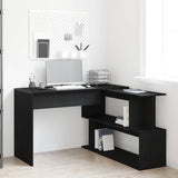 Desk Black Oak 200 x 50 x 76 cm Engineered Wood 862465