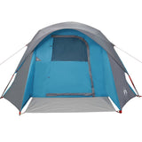 Family Tent Cabin 6-Person Blue Waterproof 4009563