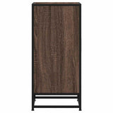 Sideboard Brown Oak 35.5x35x76 cm Engineered Wood and Metal 848963