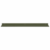 Floating Shelf 4 pcs Olive Green 60 x 18 x 2.5 cm Steel 8004029
