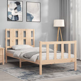 Bed Frame without Mattress 100x200 cm Solid Wood Pine 3192221