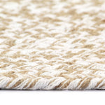 ZNTS Handmade Rug Jute White and Natural 120 cm 133723