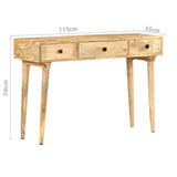 Console Table 115x35x76 cm Solid Mango Wood 320803