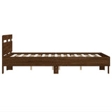 Bed Frame without Mattress Brown Oak 120x190 cm Small Double 3207454