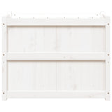 Garden Planter White 90x50x70 cm Solid Wood Pine 837470