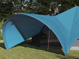 Teepee Tent 5-Person with Roof Blue and Grey 415 x 415 x 247 cm 42004012