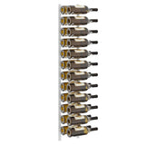 Wall Mounted Wine Rack for 24 Bottles White Iron 340883