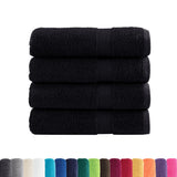 Premium Bath Towels "SOLUND" 4 pcs Black 100x150 cm 600 gsm 137432