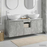 Bathroom Cabinet Set 3 pcs Concrete Grey 49.5 x 44.5 x 65 cm 3405700