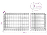 Gabion with 3.5 mm Wire and 10x10 cm Mesh 900x100x100 cm 3463404