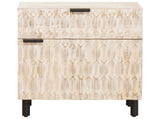 Bedside Cabinet White 50 x 33 x 60 cm Solid Mango Wood 4017872