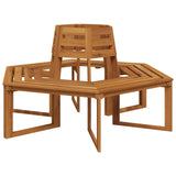 Tree Bench 2 pcs 160 x 140 x 86 cm Solid Acacia Wood Natural 3428163