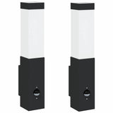 Outdoor Wall Light 2 pcs Black 10.5 x 6 x 33 cm 4005966