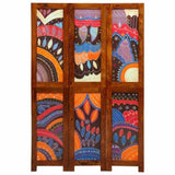 Room Divider Honey Brown 105 x 1.5 x 160 cm Solid Acacia Wood 4016529