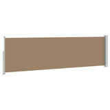Retractable Side Awning Taupe 500 x 117 cm Polyester 42035326