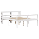 Senior Bed with Headboard without Mattress White 150x200 cm King Size 3305868
