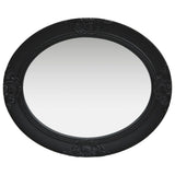 Wall Mirror Baroque Style 50x60 cm Black 320351
