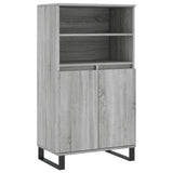 Highboard Grey Sonoma 60x36x110 cm Engineered Wood 831498