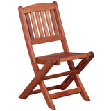 Dining Chair Set of 2 Brown Solid eucalyptus wood Small 45583