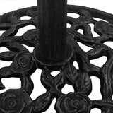 Umbrella Base Black 48x48x33 cm Cast Iron 317749