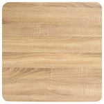 Bistro Table Light Brown 60X60 cm MDF 286430